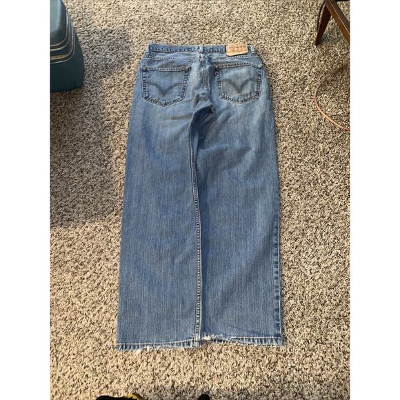 Levi's 550 Relaxed Fit Straight Leg Jeans Men's 33x30 Light Wash 100% Cotton - Picture 10 of 11